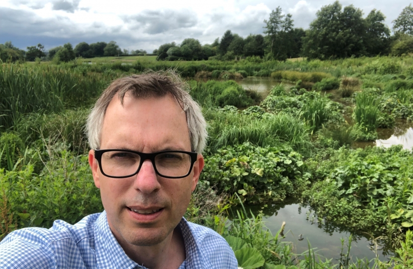 James at the wetland