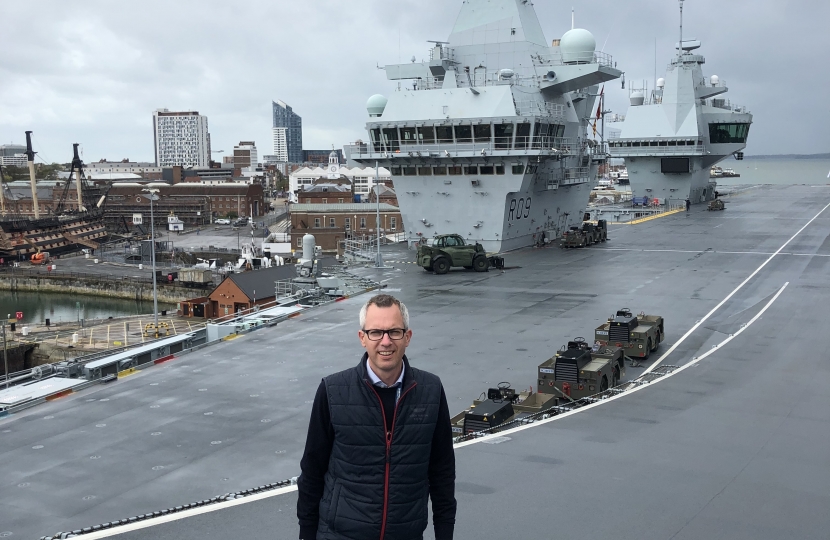 James onboard HMS Prince of Wales