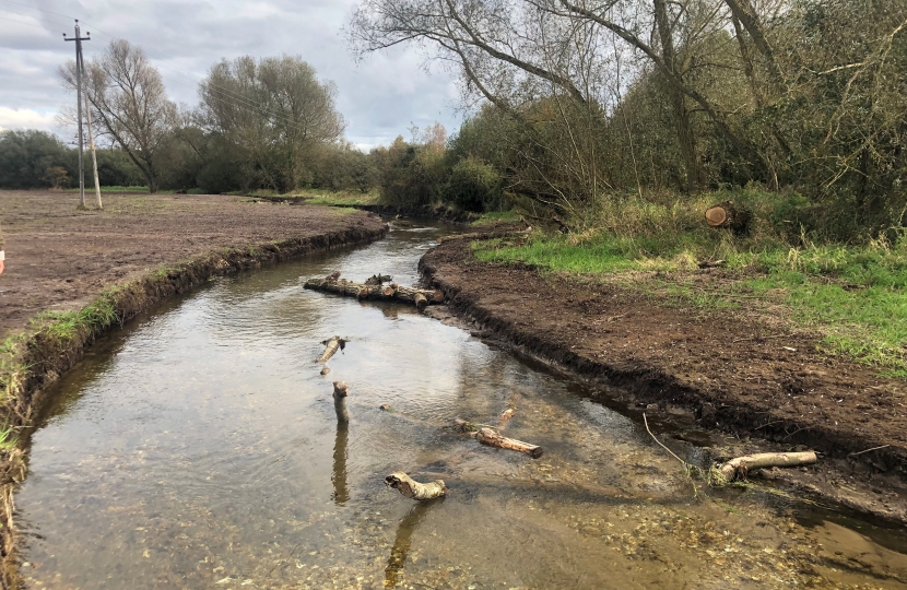 Restoration work of the River Nar