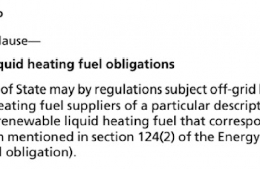 New clause added to the Energy Bill