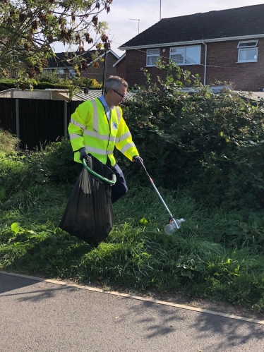 Clearing litter in North Lynn