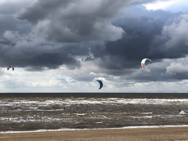 Kite surfing