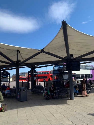 bus shelter photo